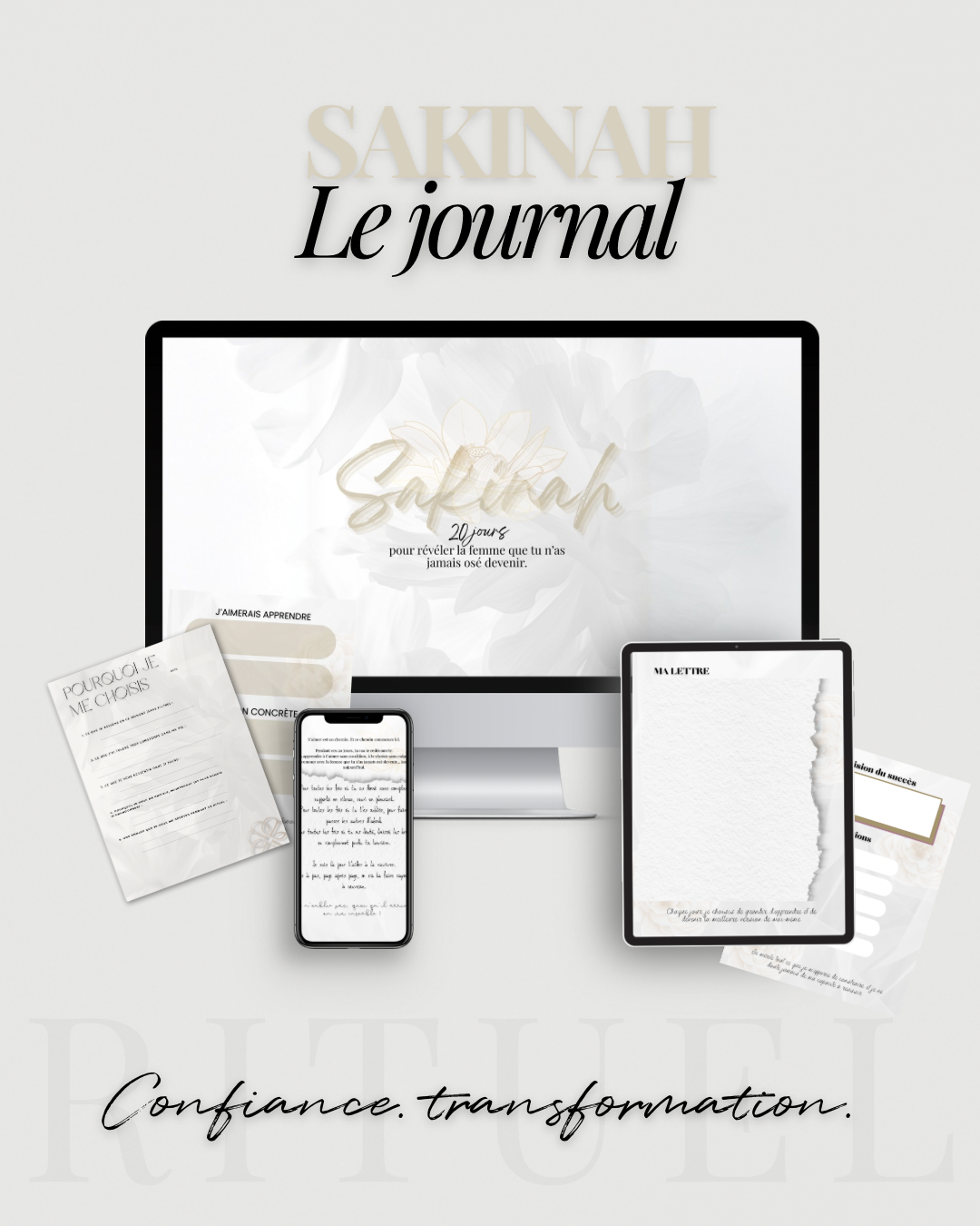 Le Journal SAKINAH - 20 jours pour révéler la femme que tu n’as jamais osé devenir